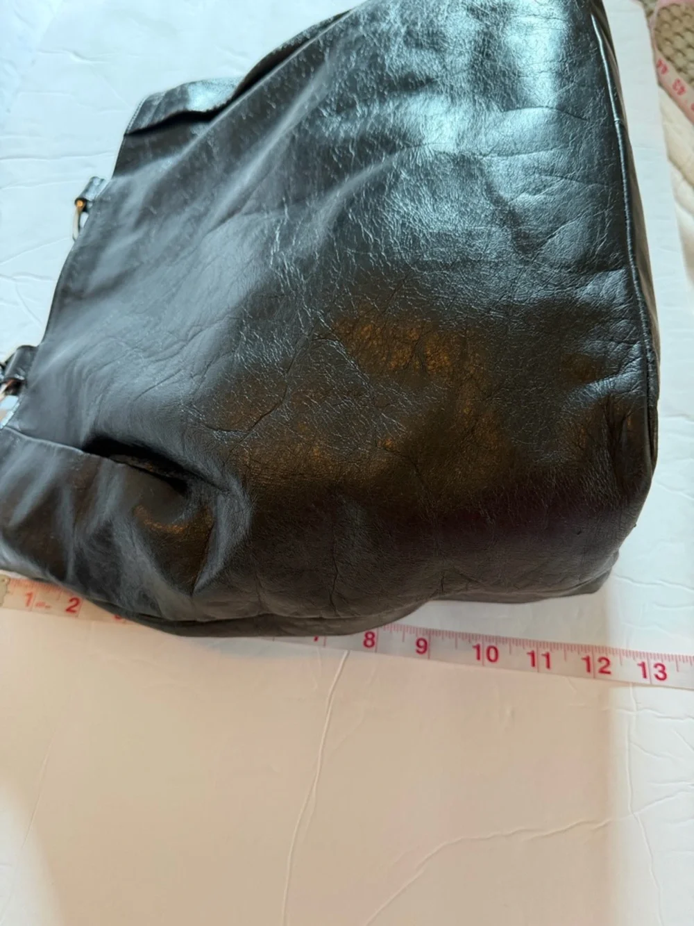 HOBO International Vintage Large Black Tote Leather Purse Bag